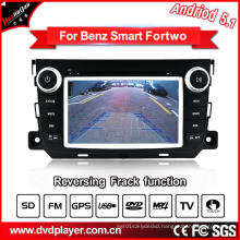 GHz Car DVD GPS Navigation Android 5.1/1.6 for Smart Fortwo Car Audio with WiFi Connection